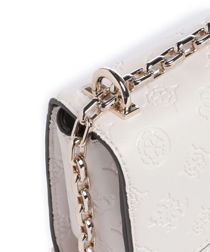 Guess Gerty Peony Schultertasche offwhite