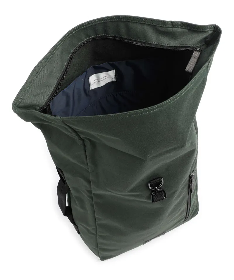 Sandqvist Ground Dante Vegan Rolltop Rucksack dawn green