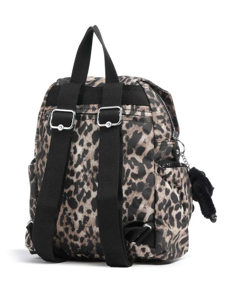 Kipling Basic City Zip Mini Rucksack wild leopard