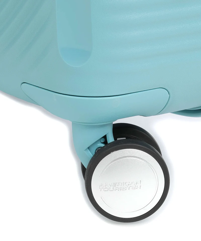 American Tourister Soundbox 4-Rollen Trolley turquoise tonic