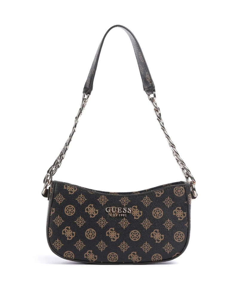 Guess Evelune Schultertasche mocha logo