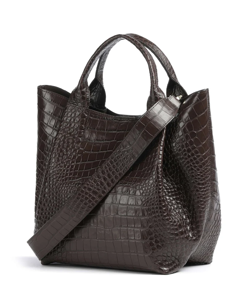 Abro Cocco Mondial Essential Medium Handtasche dark brown