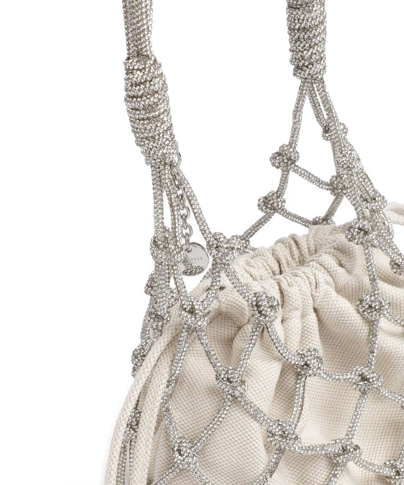 Ted Baker Kylisa Beuteltasche silver