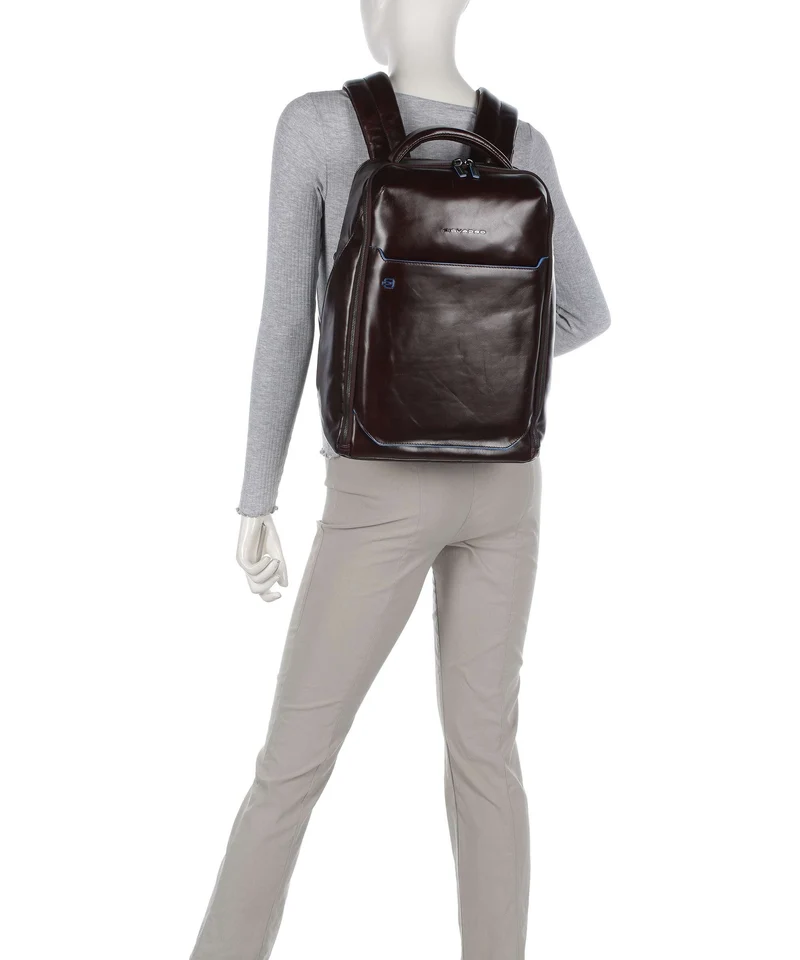 Piquadro Blue Square Rucksack mogano