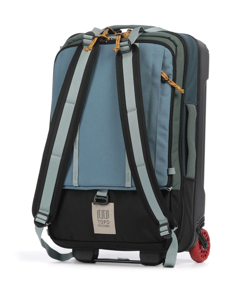 Topo Designs Global Rucksack-Trolley stone blue/forest
