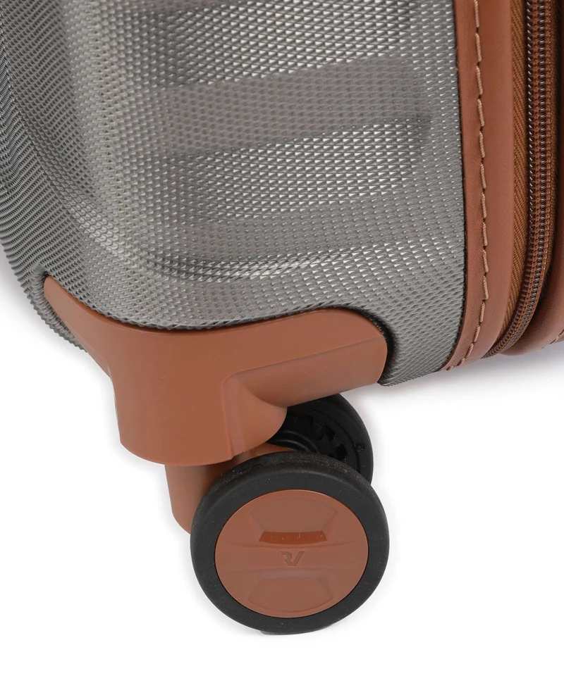 Roncato E-Lite 4-Rollen Trolley titanio/cognac