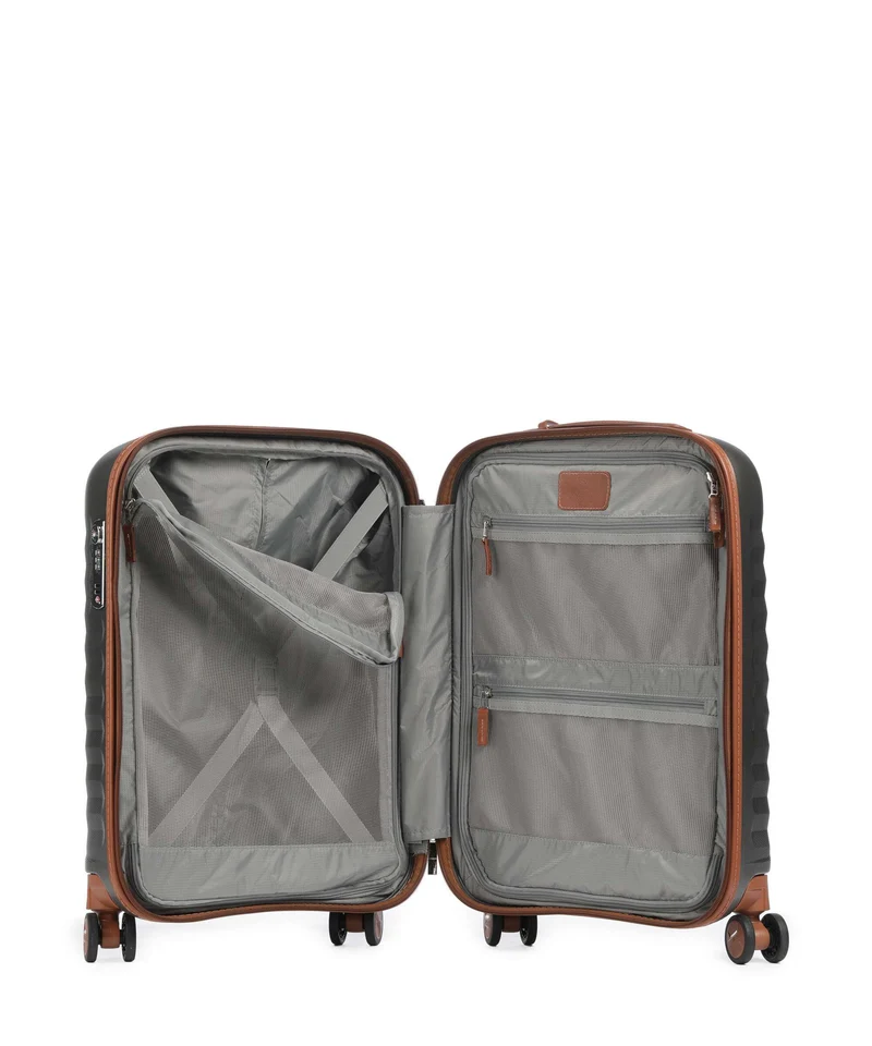 Roncato E-Lite 4-Rollen Trolley titanio/cognac