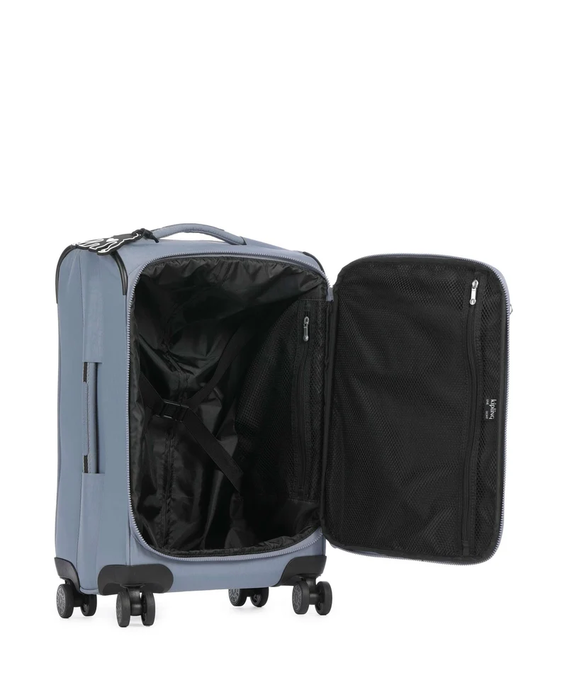 Kipling Basic New Youri S 4-Rollen Trolley blue stone