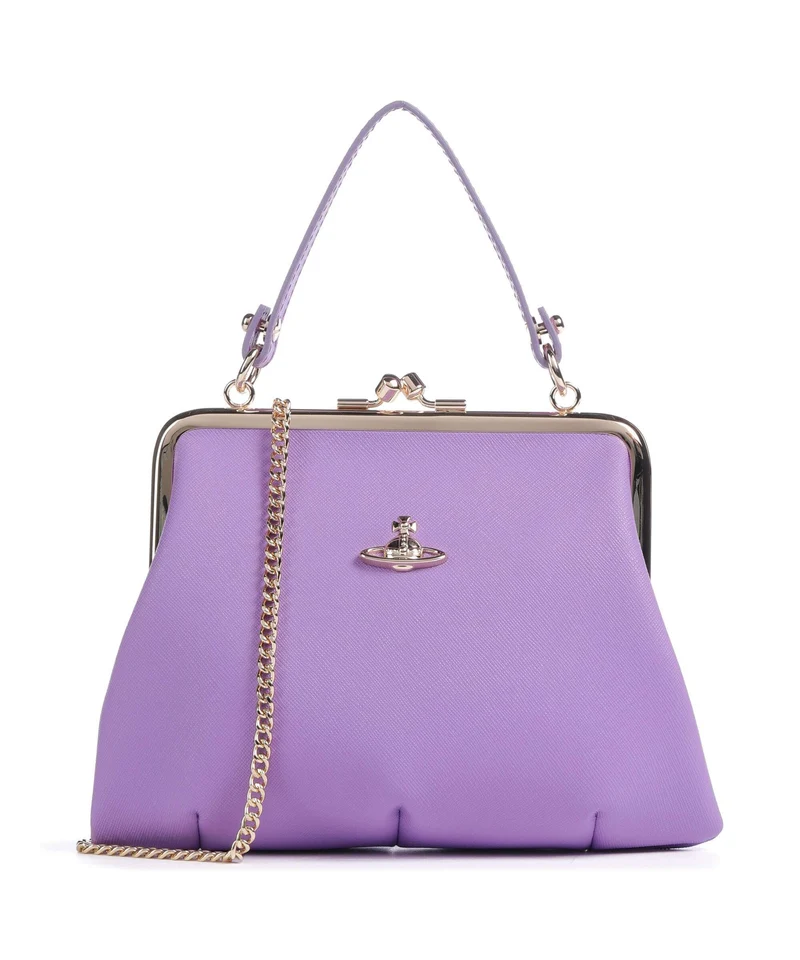 Vivienne Westwood Granny Frame Saffiano Umhängetasche lilac