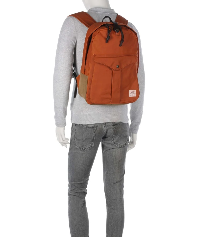 Filson Oil Finish Tin Cloth Journeyman Rucksack rust