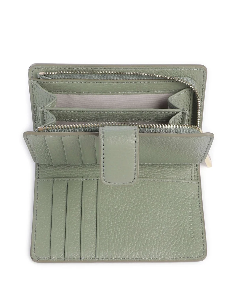 Coccinelle Metallic Soft Geldbörse greenery