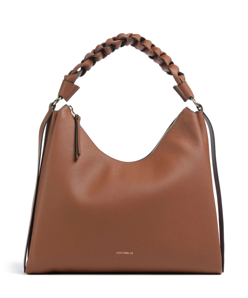 Coccinelle Boheme Grana Double Beuteltasche cognac/noir