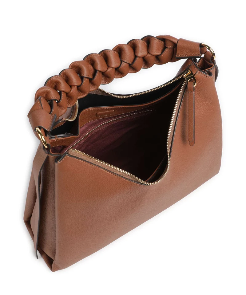Coccinelle Boheme Grana Double Beuteltasche cognac/noir