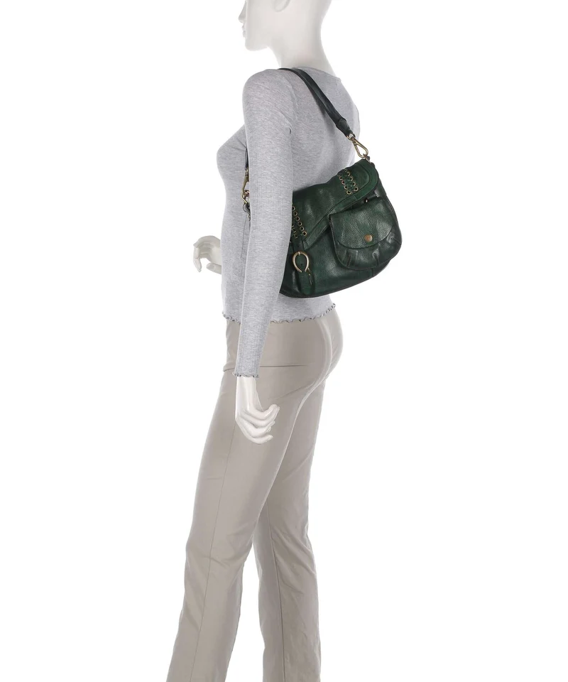 Campomaggi Schultertasche green bottle
