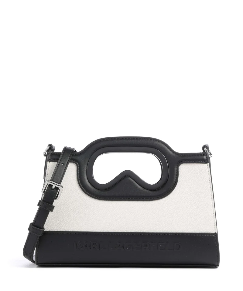 Karl Lagerfeld K/Aviator Mini Umhängetasche white/black