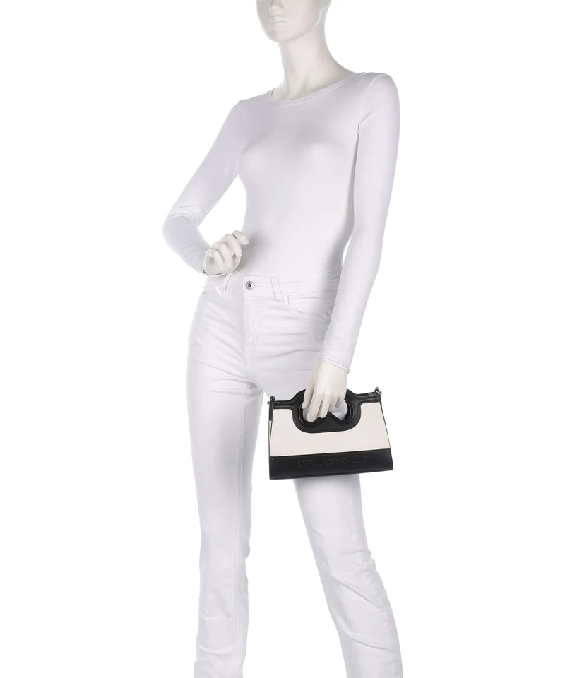 Karl Lagerfeld K/Aviator Mini Umhängetasche white/black