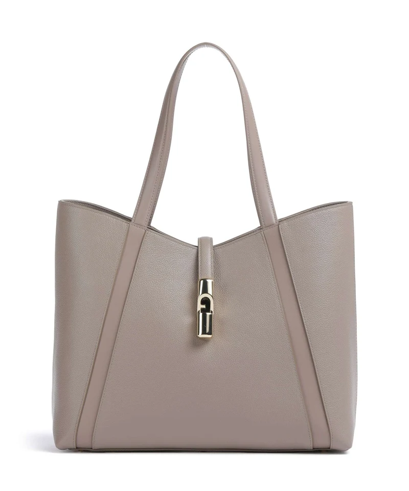 Furla Goccia L Shopper stucco gray/mauve