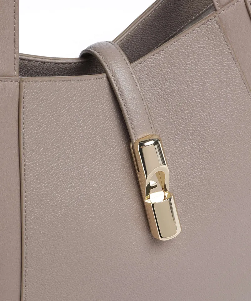 Furla Goccia L Shopper stucco gray/mauve