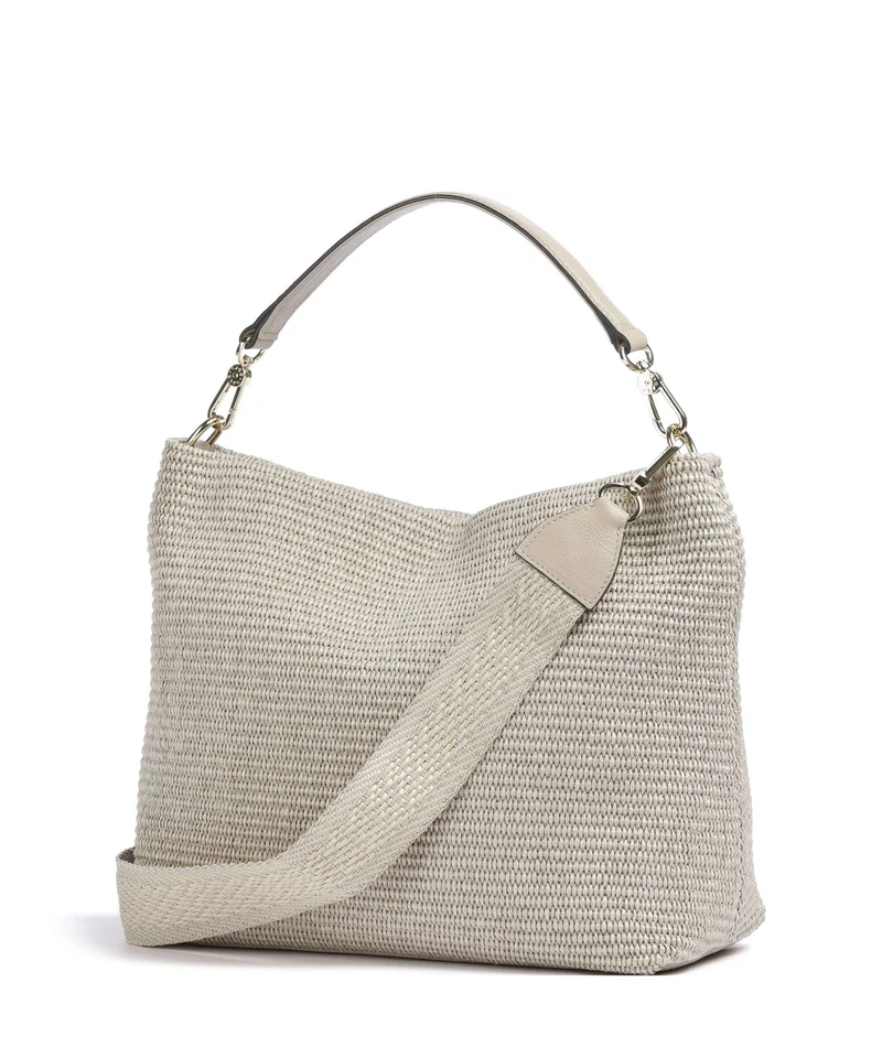 Abro Raffia Kaia Beuteltasche sahara