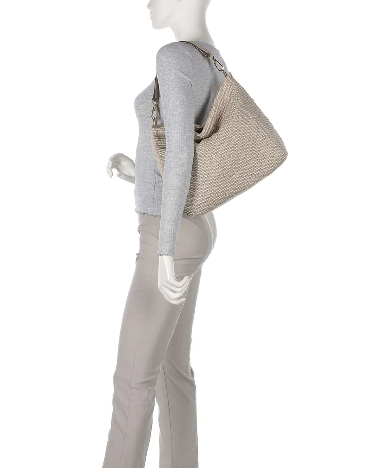 Abro Raffia Kaia Beuteltasche sahara