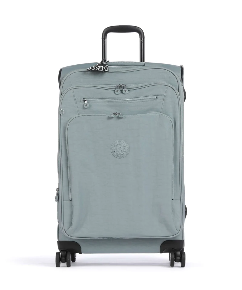 Kipling Basic New Youri M 4-Rollen Trolley relaxed grey