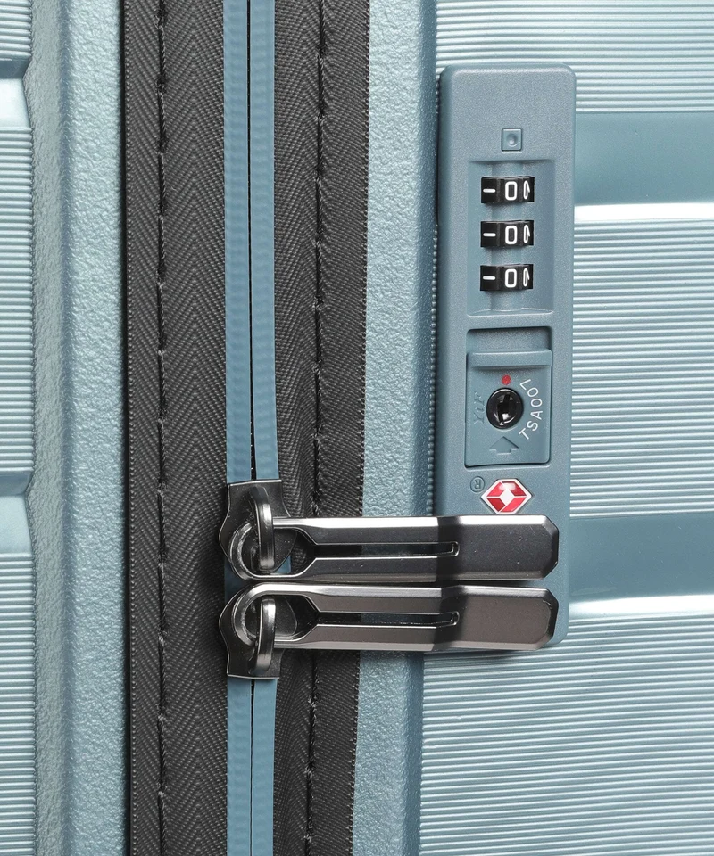 Travelite Air Base 4-Rollen Trolley eisblau