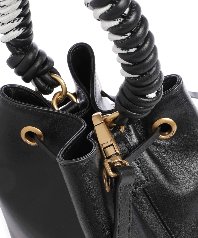Pinko Cargo Bucket Handtasche nero/antique gold