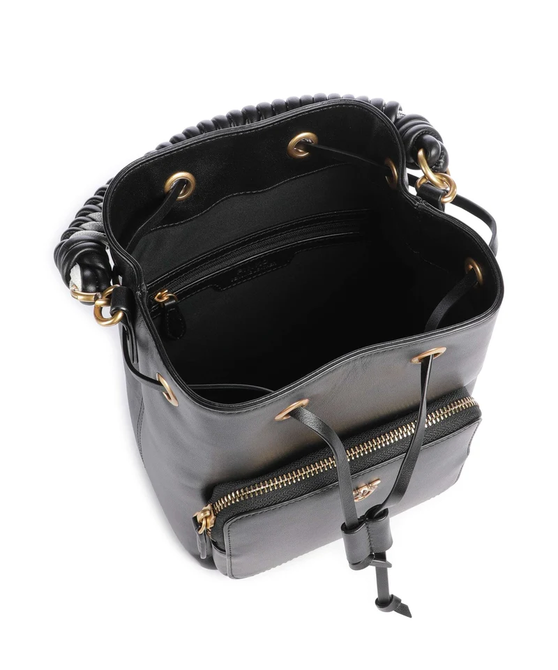 Pinko Cargo Bucket Handtasche nero/antique gold
