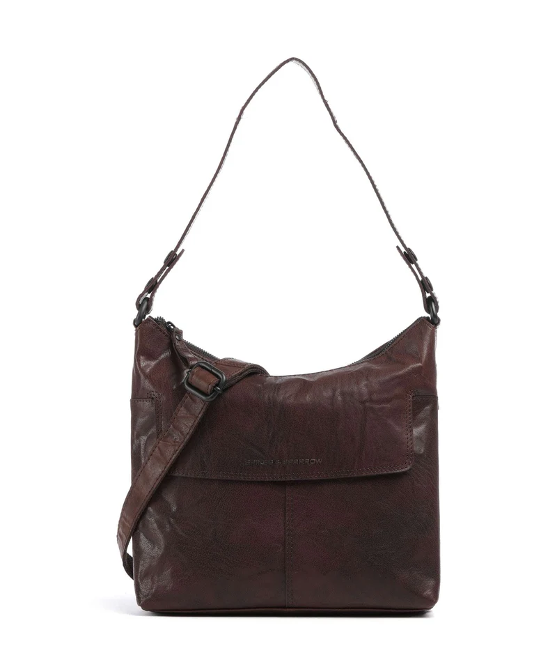 Spikes & Sparrow Bronco Sherrill Beuteltasche dunkelbraun