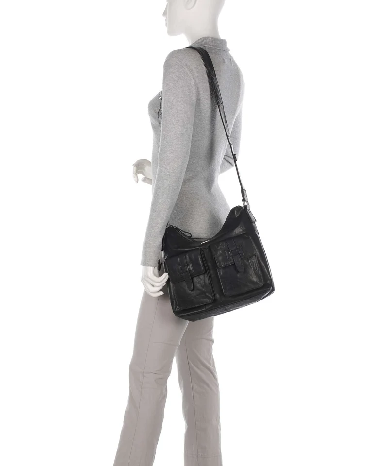 Spikes & Sparrow Bronco Beuteltasche schwarz