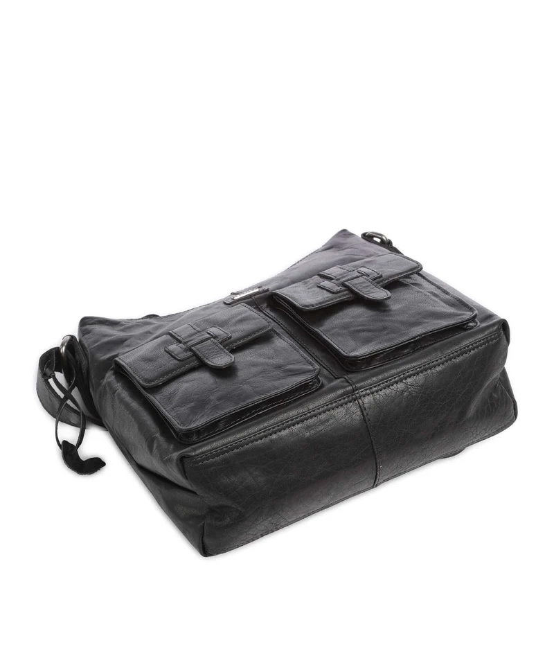 Spikes & Sparrow Bronco Beuteltasche schwarz