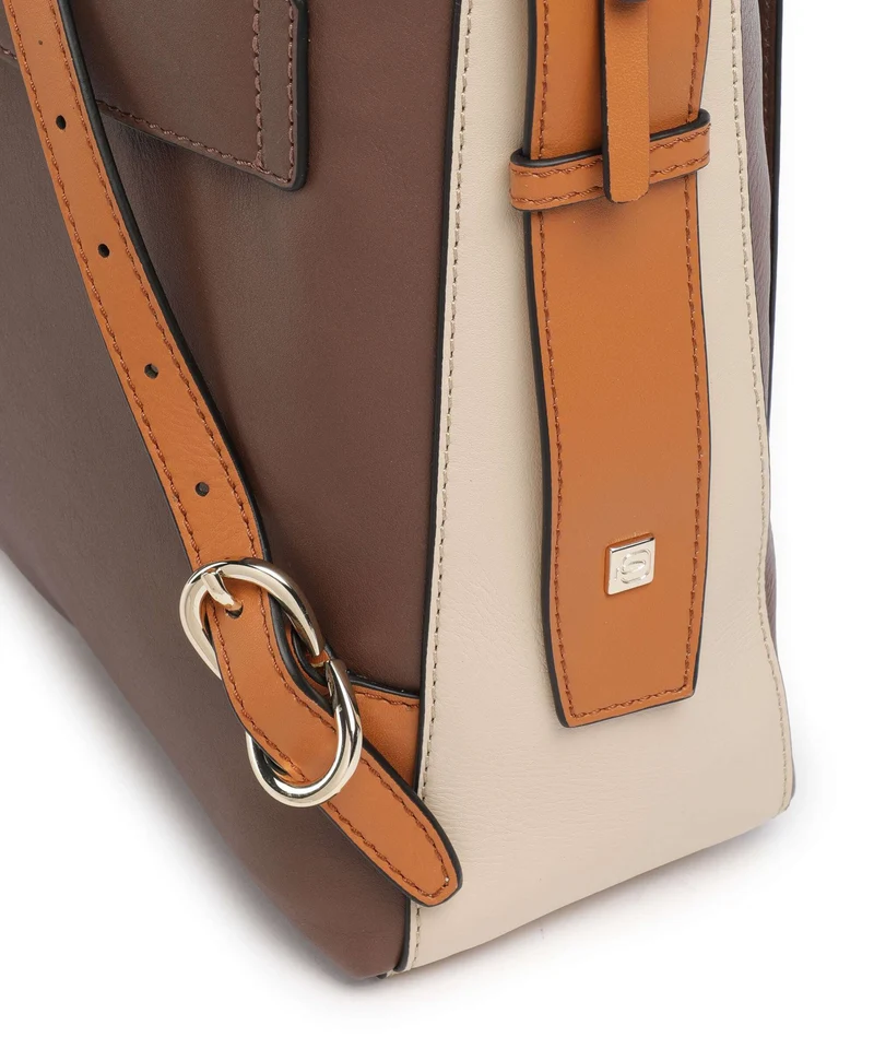 Piquadro Circle Laptop-Rucksack marrone/beige