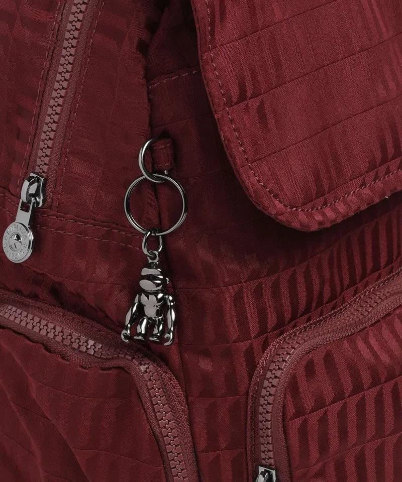Kipling Elevated City Zip S Rucksack maroon tile