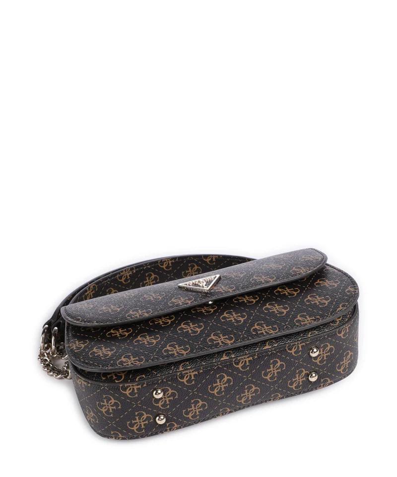 Guess Erica Schultertasche brown logo