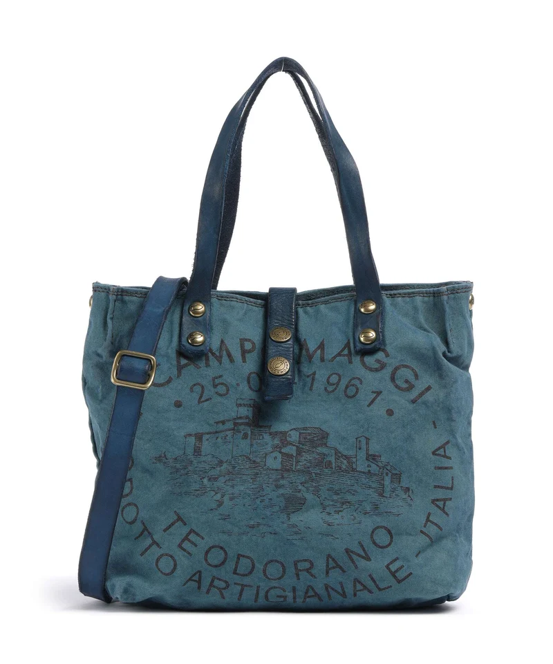 Campomaggi Handtasche beige/zaffiro/moro