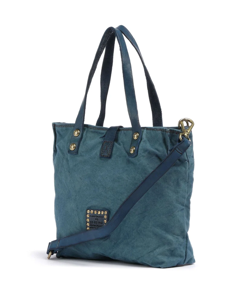 Campomaggi Handtasche beige/zaffiro/moro