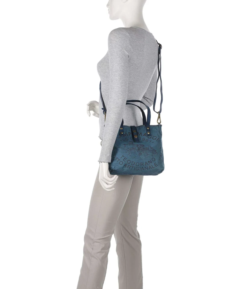 Campomaggi Handtasche beige/zaffiro/moro