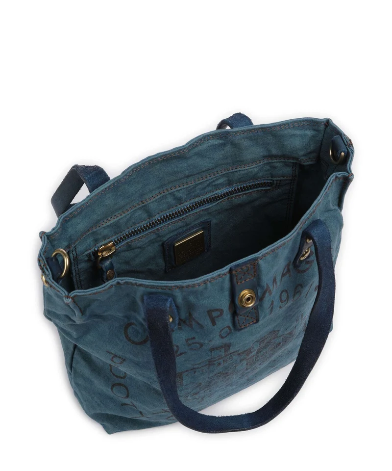 Campomaggi Handtasche beige/zaffiro/moro