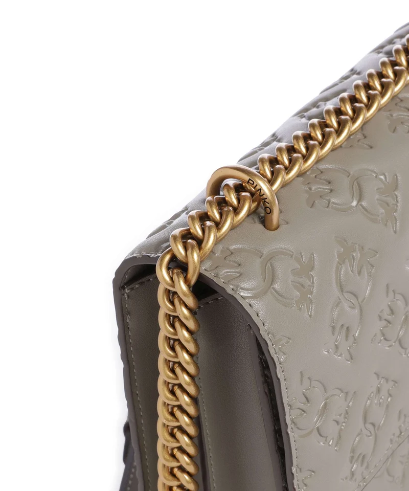 Pinko Love One Classic Schultertasche noce/antique gold