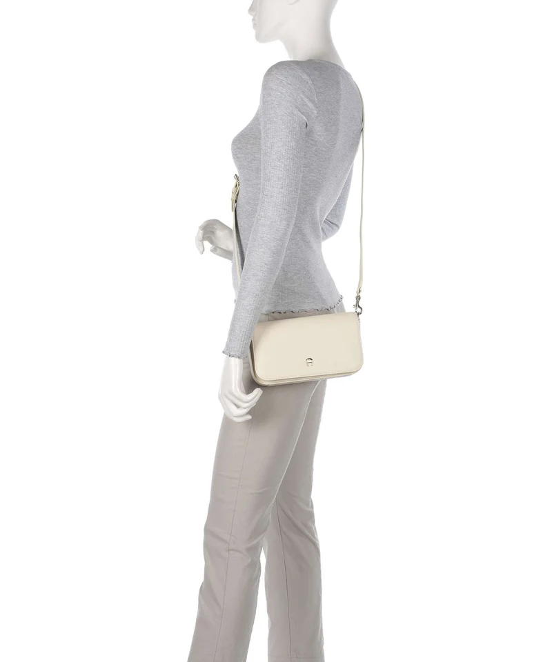 Aigner Zita S Umhängetasche macadamia white