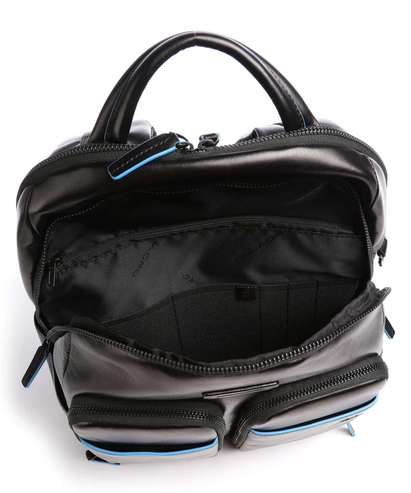 Piquadro Blue Square Revamp Laptop-Rucksack black