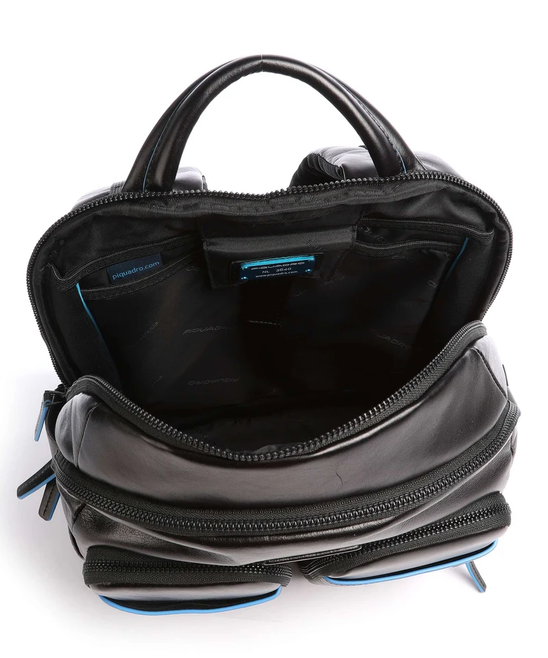 Piquadro Blue Square Revamp Laptop-Rucksack black