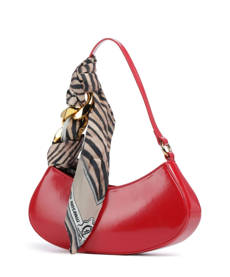 Just Cavalli Chain Foulard Schultertasche barbados cherry