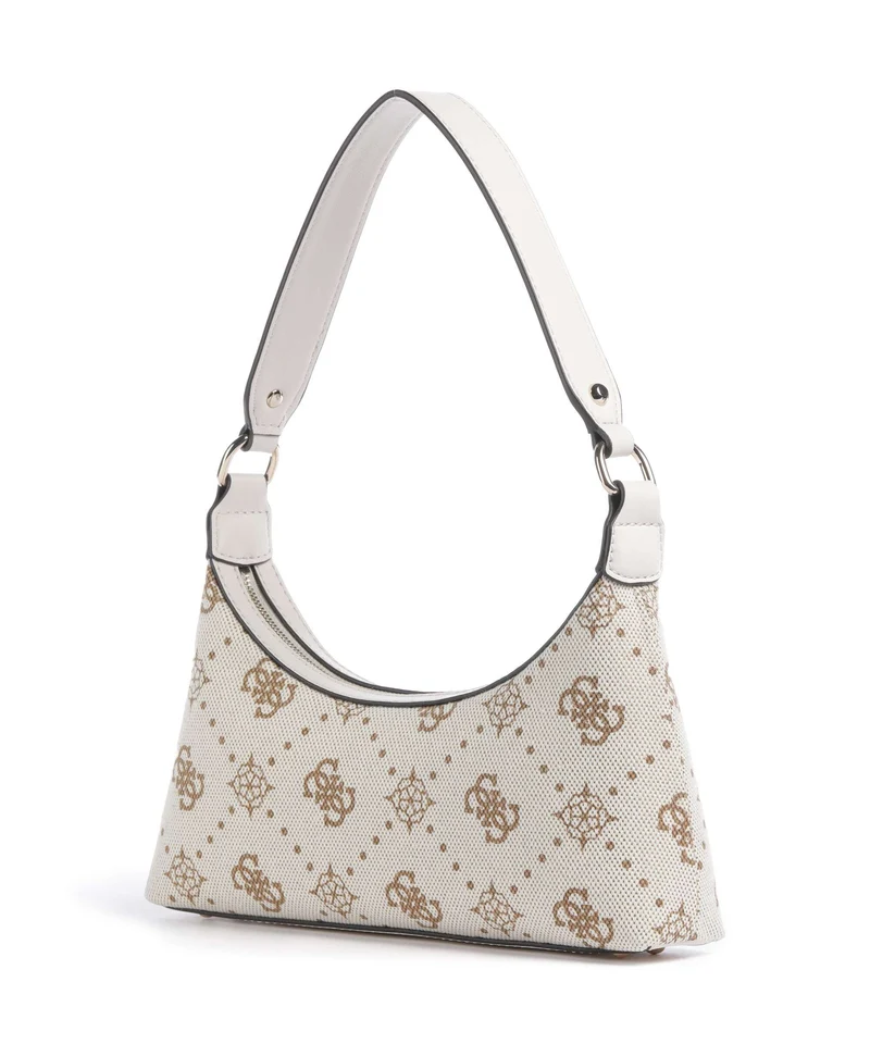 Guess Neda 4G Peony Logo Schultertasche offwhite logo
