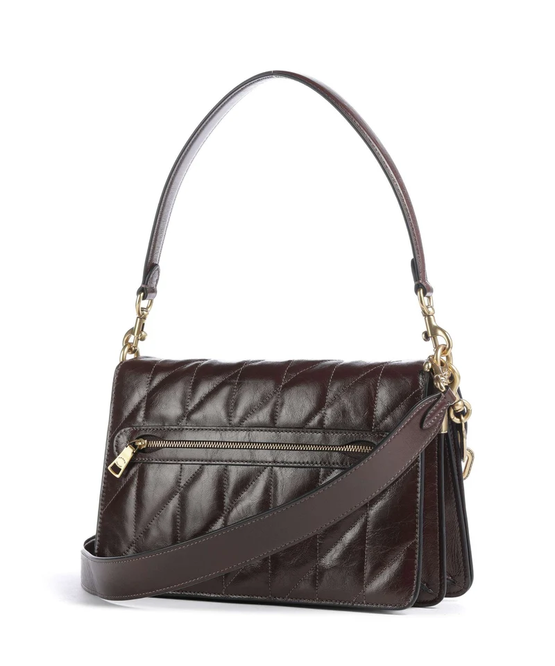 Coach Tabby Quilted Glazed Schultertasche maple