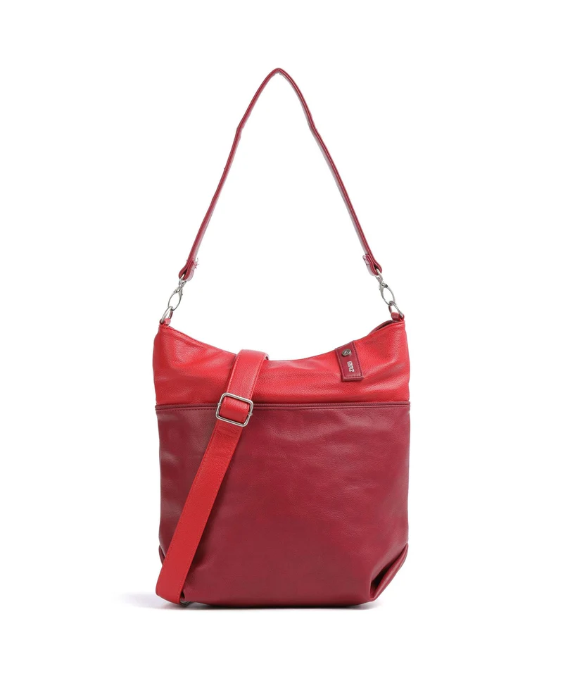 Zwei Jana J12 Beuteltasche cherry