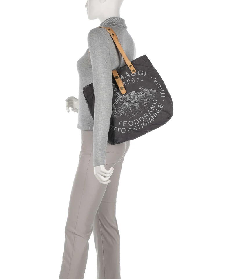 Campomaggi Shopper grey/natural/silver