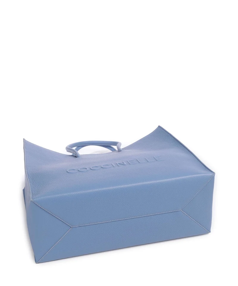 Coccinelle Myrtha Maxi Logo Shopper azul
