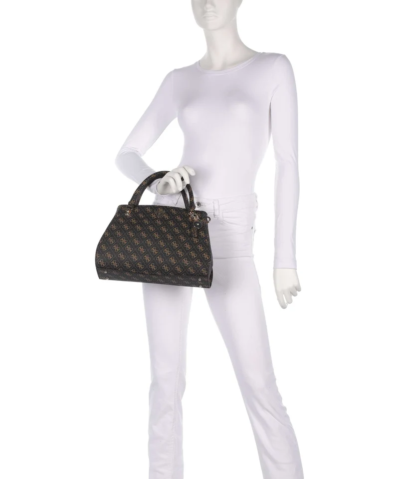 Guess Noelle Q Logo Handtasche brown logo