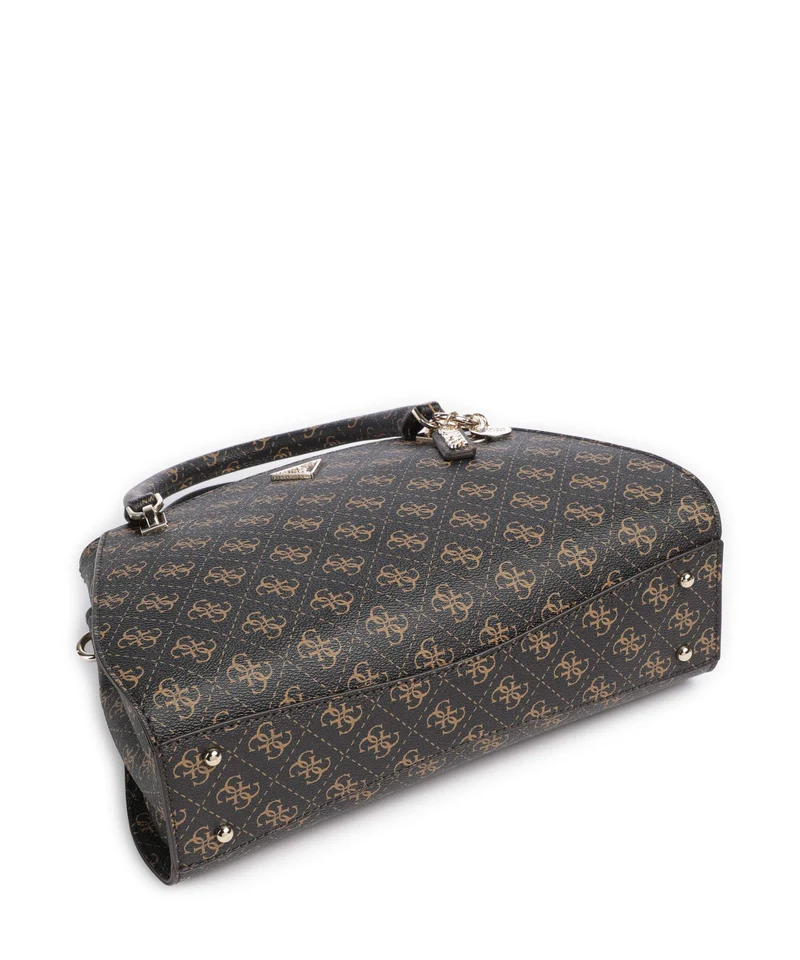 Guess Noelle Q Logo Handtasche brown logo